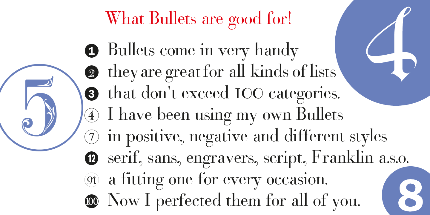 Example font Bullets #14